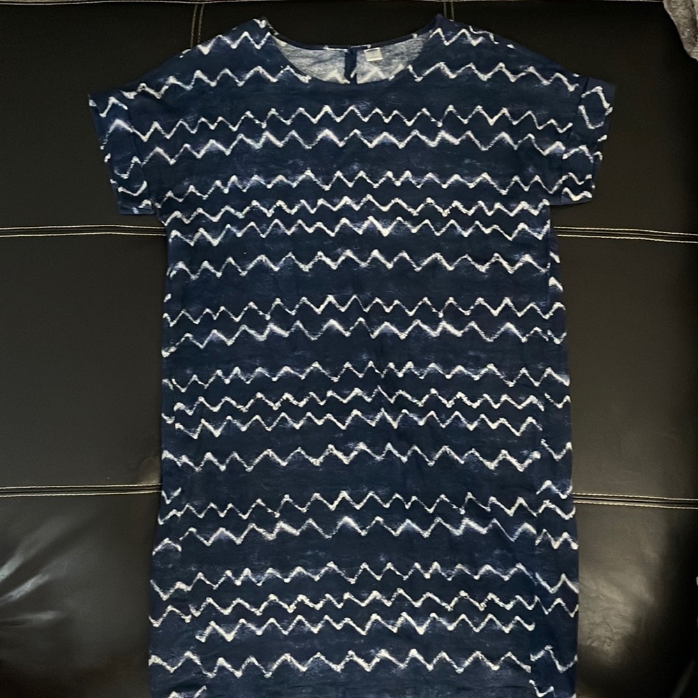 Navy pull over dress